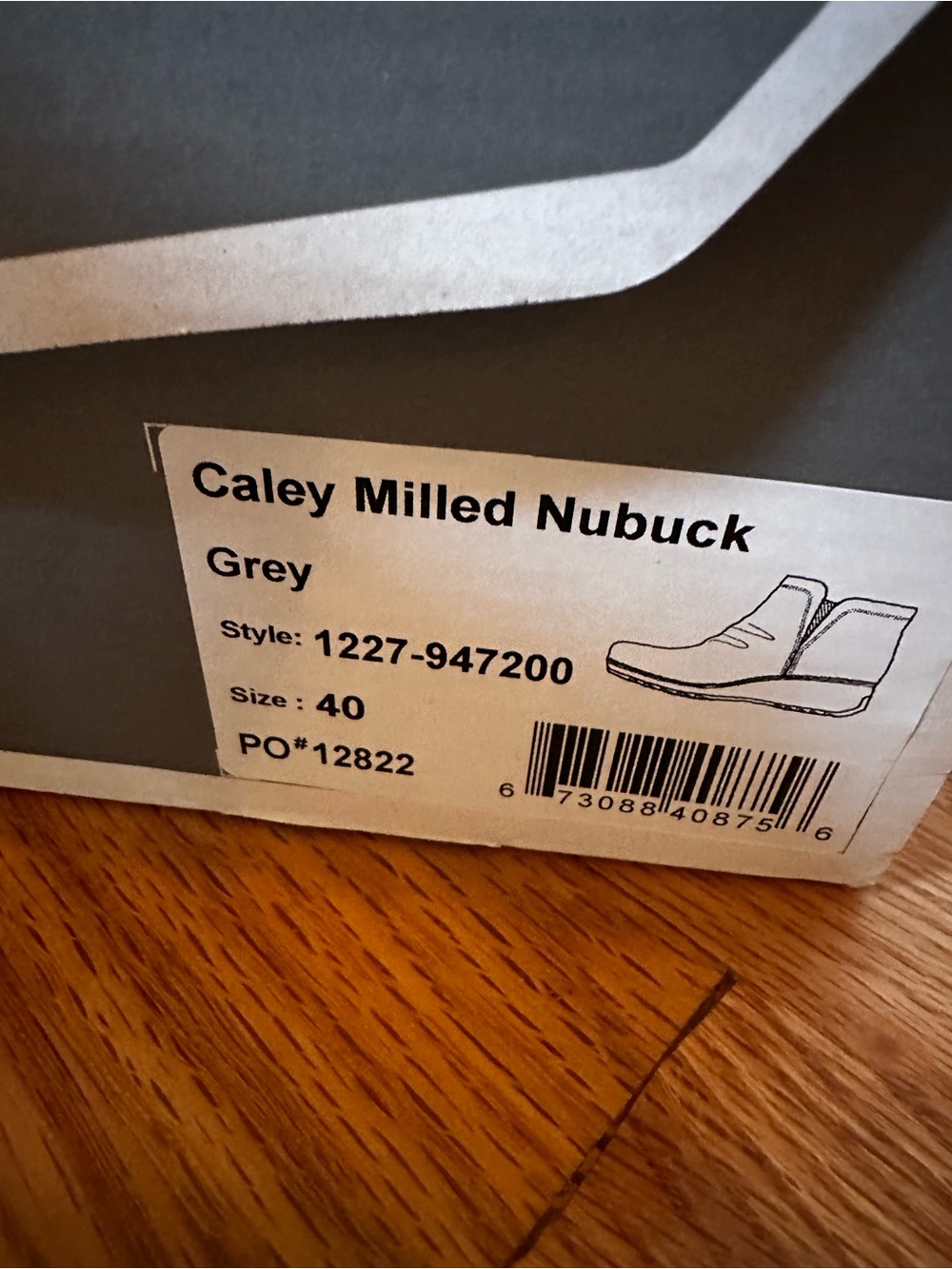 Caley Milled Nubuck Grey Boots